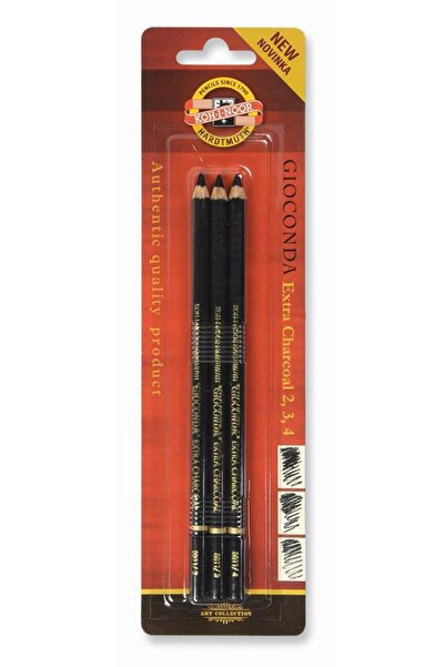 Koh-İ Noor Hardmuth Koh-I Noor Siyah Kömür Kalem Seti 3 Parça / 8811