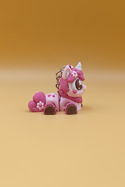Rodopiva Breloc Drăguț cu Papaya și Unicorn - Breloc Mobil pentru Geantă, Orn...