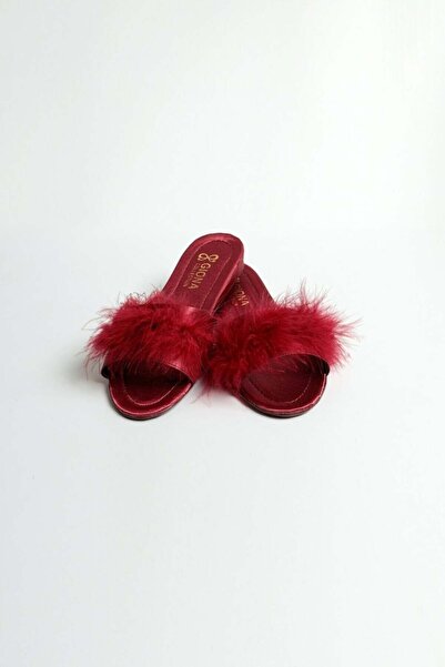 Erbağcı Shoes Tüylü Çeyiz Terliği
