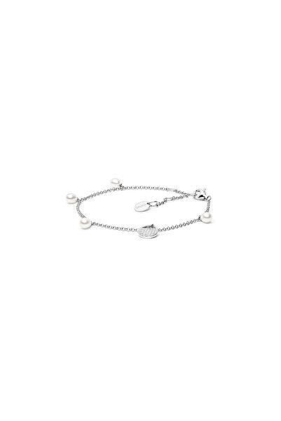 MANAVA Bratara argint cu perle naturale si zirconia - Charm