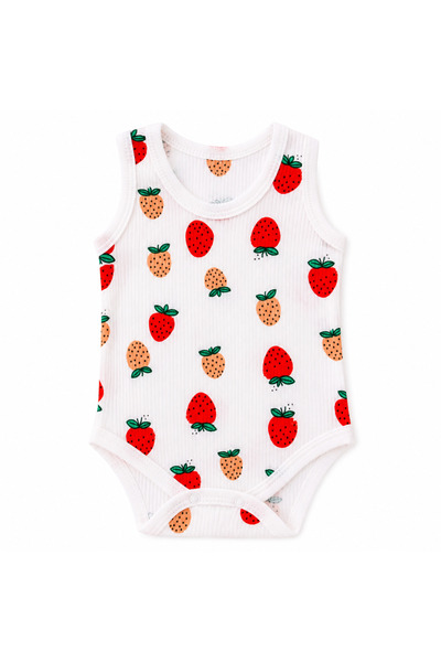 Bebelul Body fetite, Nayinom, Muselina, capsuni, 1-9 Luni