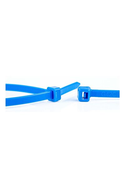STAPLES WKK Coliere de cablu din plastic, albastre, 100x2,5mm, 100 bucăți.