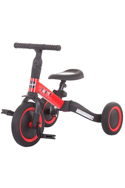 Evelise Tricicletă și bicicletă Chipolino Smarty 2 în 1 roșu