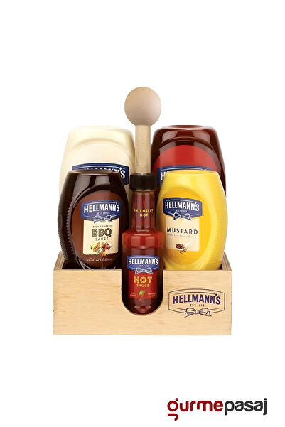 Hellmann's 5'li Sos Paketi Ahşap Stand Hediyeli