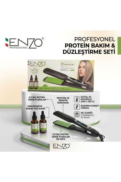 ENZOCOSMETİCS مجموعة العناية بالبروتين وتنعيم الشعر