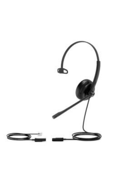 Yealink Căști cu fir, tip bandă de cap, pentru birou/call center, negre