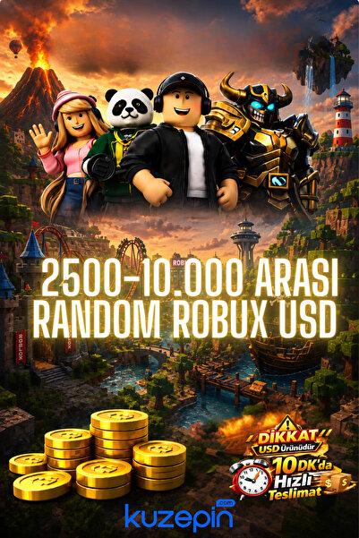 2500-10000 Arası Random Robux USD