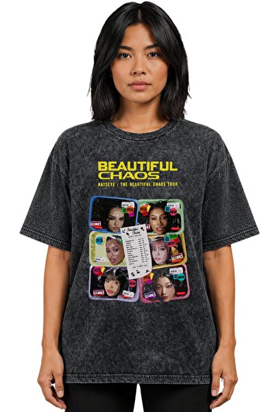 SEVBANO Beautiful Chaos Katseye K-Pop Music Group Printed Unisex Oversize Vin...