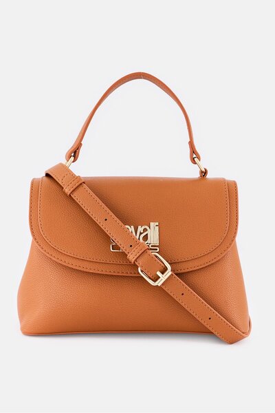 Cavalli Class Women Brand Logo Handbag, Brown