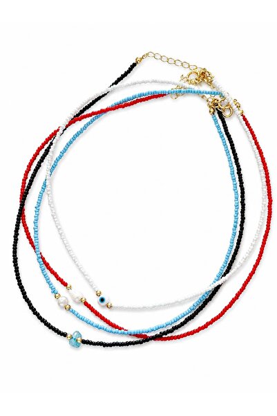 CHARMLUCKY 4-Piece Bead Necklace Combination