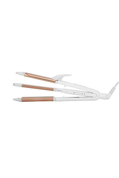 Olsenmark 3-in-1 Hair Straightener OMH4140 – Aluminum Plate Multi-Styler, PTC...