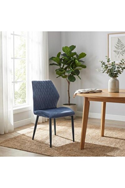 BAYTI Single Velvet Seating Chair - Gray