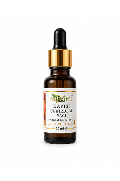 safvital Apricot Kernel Oil 20 ml Cold Pressed 100% Pure Premium Skin Hair Bo...