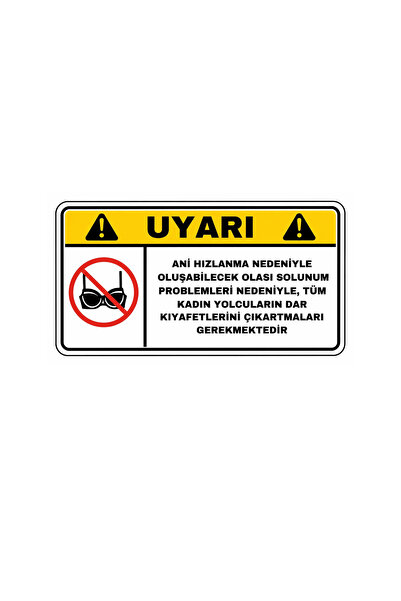 MİNUZ Araba Sticker Oto Etiket Espirili Araç Yazısı 10x5 cm Suya Dayanıklı