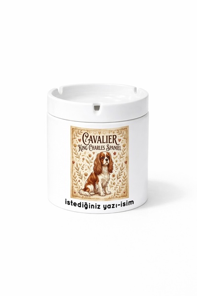 Kirbi Reklam Animal Cavalier King Charles Spaniel Dog Printed Ashtray Ashtray...