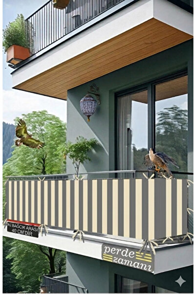 ViVeri Balkon Demiri Perdesi Korkuluk Perdesi Her Ölçüde Boy X En Dikmeli Bağ...