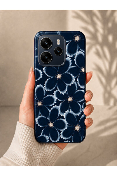 OVADA Redmi Note 14 Uyumlu Çiçek Desenli Telefon Kılıfı
