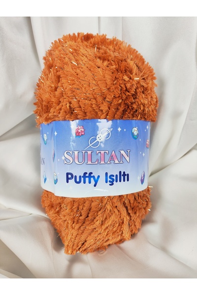 Sultan Puffy Sparkle Tile Hand Knitting Yarn 100Gr. 100 Meters. (1 Piece) - C...
