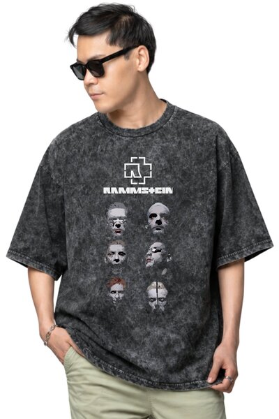 SEVBANO Rammstein rok metal muzički bend, unisex majica sa štampanim motivom,...