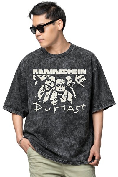 SEVBANO Rammstein rok metal muzički bend, unisex majica sa štampanim motivom,...