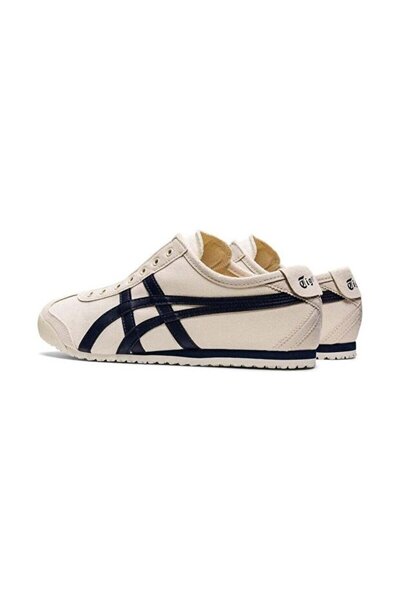 Asics & Onitsuka Tiger حذاء رياضي كاجوال من القماش طراز MEXICO 66 بلون بيج