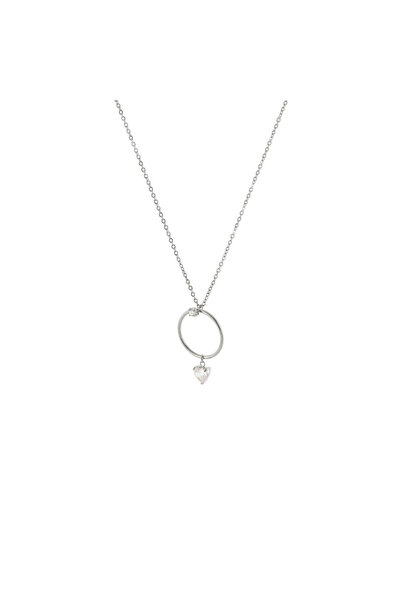 OXETTE Stainless steel heart pendant necklace Happy Hearts
