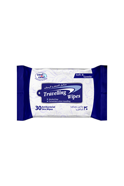 COOL & COOL Travelling Wipes - 30's - Convenient for Travel,Antibacterial Ski...