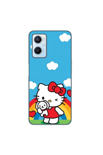 OEM Husa compatibila cu Oppo A96 4G Silicon Gel Tpu Model Hello Kitty Rainbow