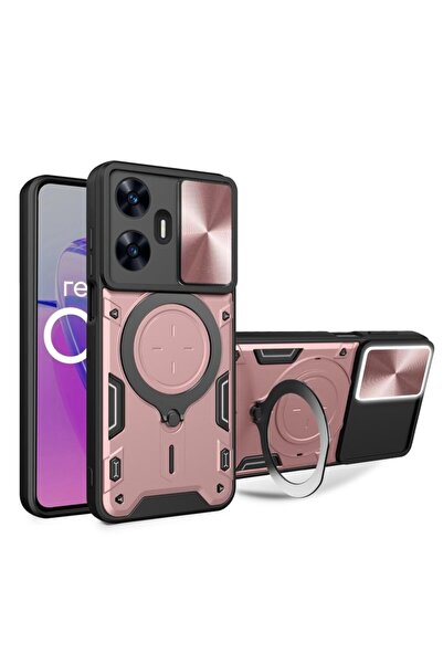 sscase Sliding Camshield Σκληρή Θήκη με Δαχτυλίδι Pink (Realme C55)