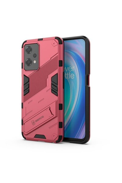 sscase Punk Armor Σκληρή Θήκη με Στήριγμα Light Red (OnePlus Nord CE 2 Lite 5G)