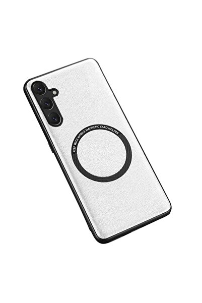 sscase Leather Coated Σκληρή Θήκη White (Samsung Galaxy A55 5G)