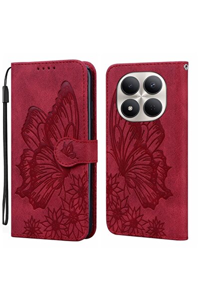 sscase Butterfly Θήκη Πορτοφόλι Red (Xiaomi Redmi Note 15 Pro 5G)