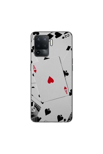 OEM Θήκη συμβατή με Oppo Reno5 Lite από σιλικόνη gel TPU με σχέδιο τραπουλόχα...