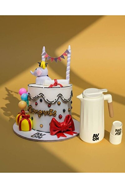 OEMS Graduation event cake package with a warm drink