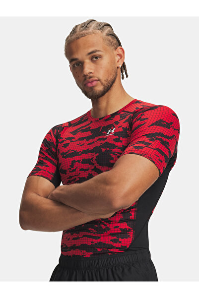 Under Armour Tricou bărbătesc UA HG imprimat SS-BLK