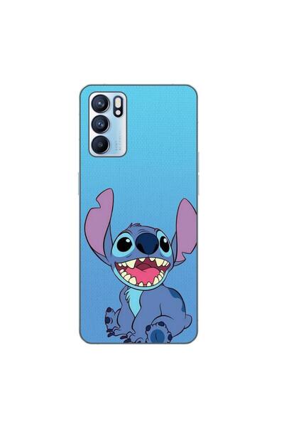 OEM Husa compatibila cu Oppo Reno6 5G Silicon Gel Tpu Model Stitch Blue