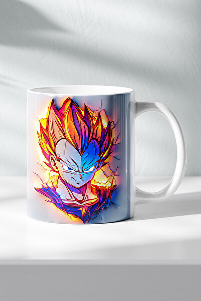 DekorHane Dragon Ball Anime Figured Porcelain, Son Goku Vegeta Themed, Gift T...