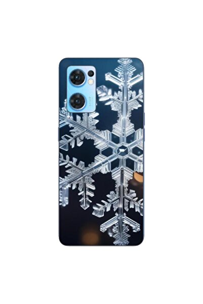 OEM Husa compatibila cu Oppo Reno7 5G Silicon Gel Tpu Model Big Snowflake