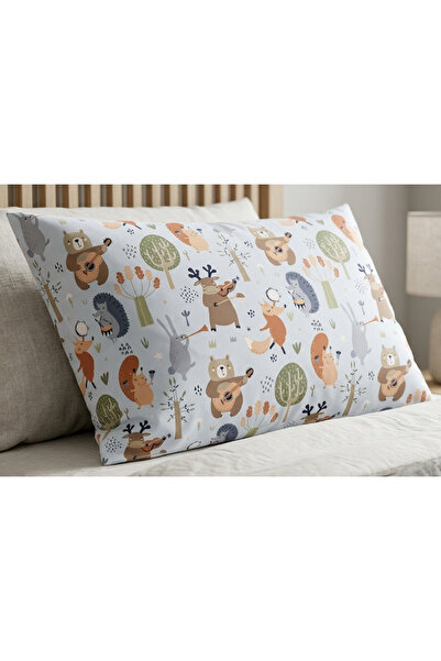 ARTUNHOME Musician Animals Pillowcase 50X70 cm (1 Piece) – 100% Cotton, Fun