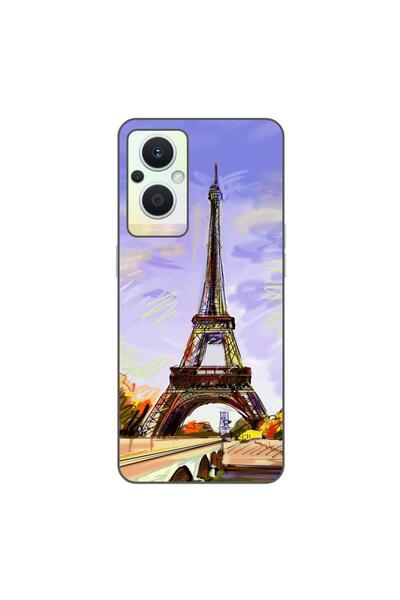 OEM Husa compatibila cu Oppo Reno7 Lite Silicon Gel Tpu Model Desen Turnul Ei...