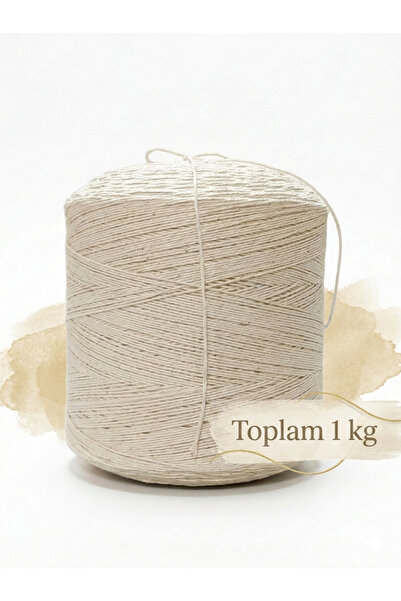 Bevella Macrame Cord 1 kg Pamuklu El Örgü İpi Runner ipi- koton ip- punch ipi...