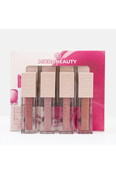 Moda Beauty ملمع شفاه ليفتر جلوس لترطيب ونفش الشفاه (4درجات)