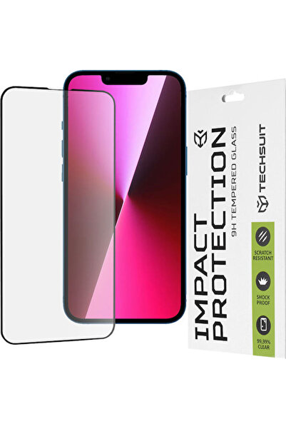 Techsuit 111D Πλήρης Κόλλα Πλήρους Κάλυψης Σκληρυμένο Γυαλί Μαύρο (iPhone 17e...