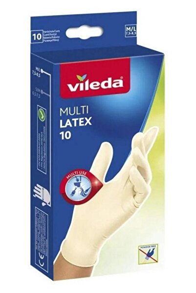 Vileda Multi Latex Gloves 179707, M/L, 10 pieces