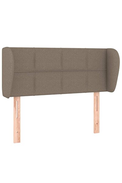vidaxl Headboard with taupe grey wings 93x23x78/88 cm textile