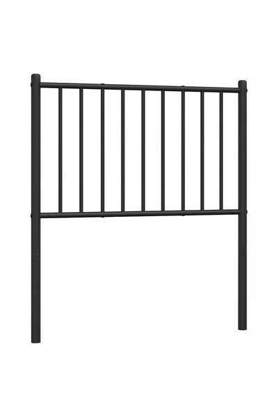 vidaxl Metal replacement headboard, black, 75 cm