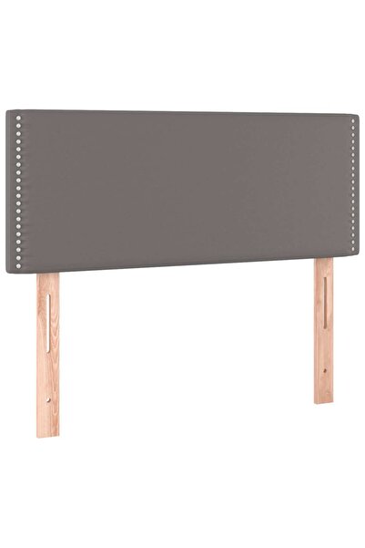 vidaxl Tăblie de pat, gri, 80x5x78/88 cm, piele ecologică