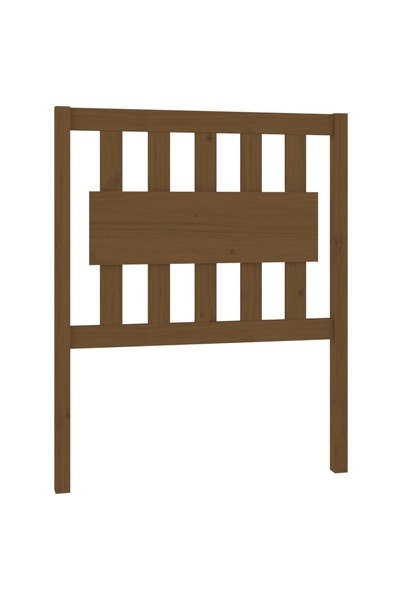 vidaxl Bedside table, honey brown, 80.5x4x100 cm, solid pine wood
