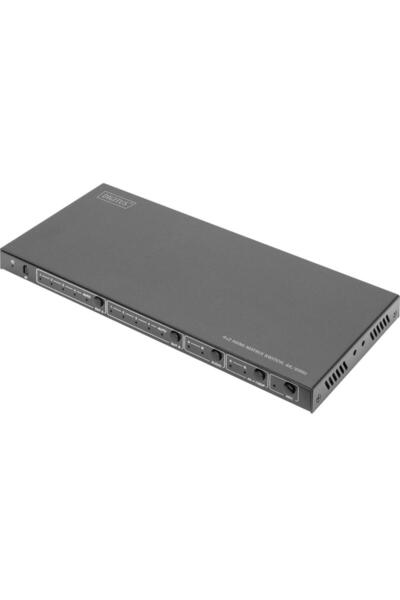 Digitus HDMI Matrix Switch 4x2, 4K UHD 60Hz, 10.5 x 25.1 x 2 cm, Black