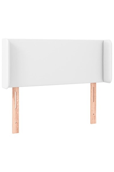 vidaxl White headboard with wings 83x16x78/88 cm eco- Leather